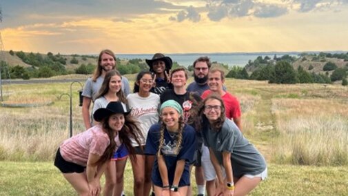 2022 REU cohort trip to western Nebraska participants